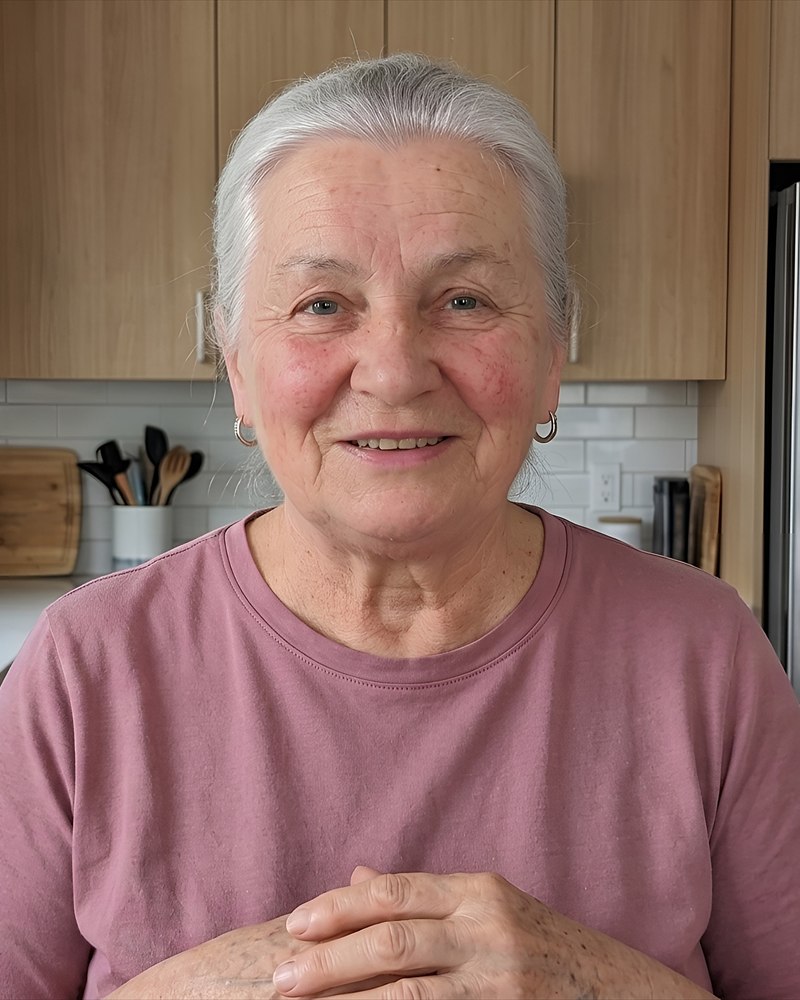 Rosa Bianchi — Grandma Bianchi — in her kitchen